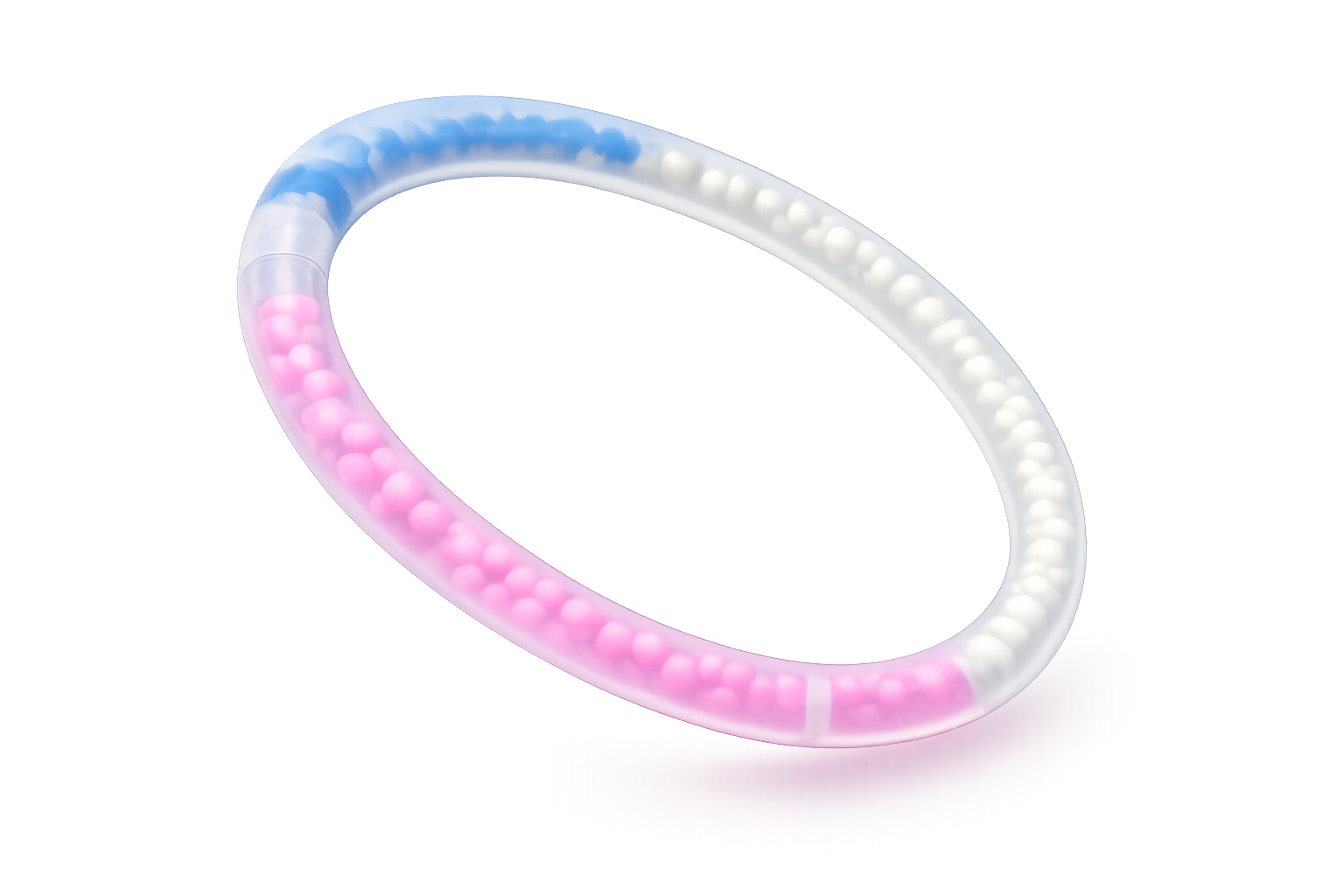 Rendered controlled probiotic delivery vaginal ring